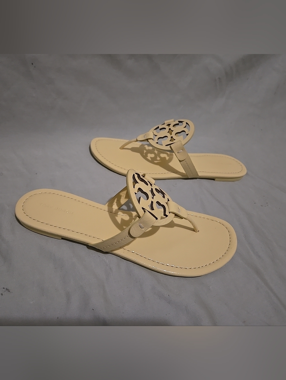 Tory Burch Miller Lemon Ice Yellow Sandals Size 9 Retail: $200